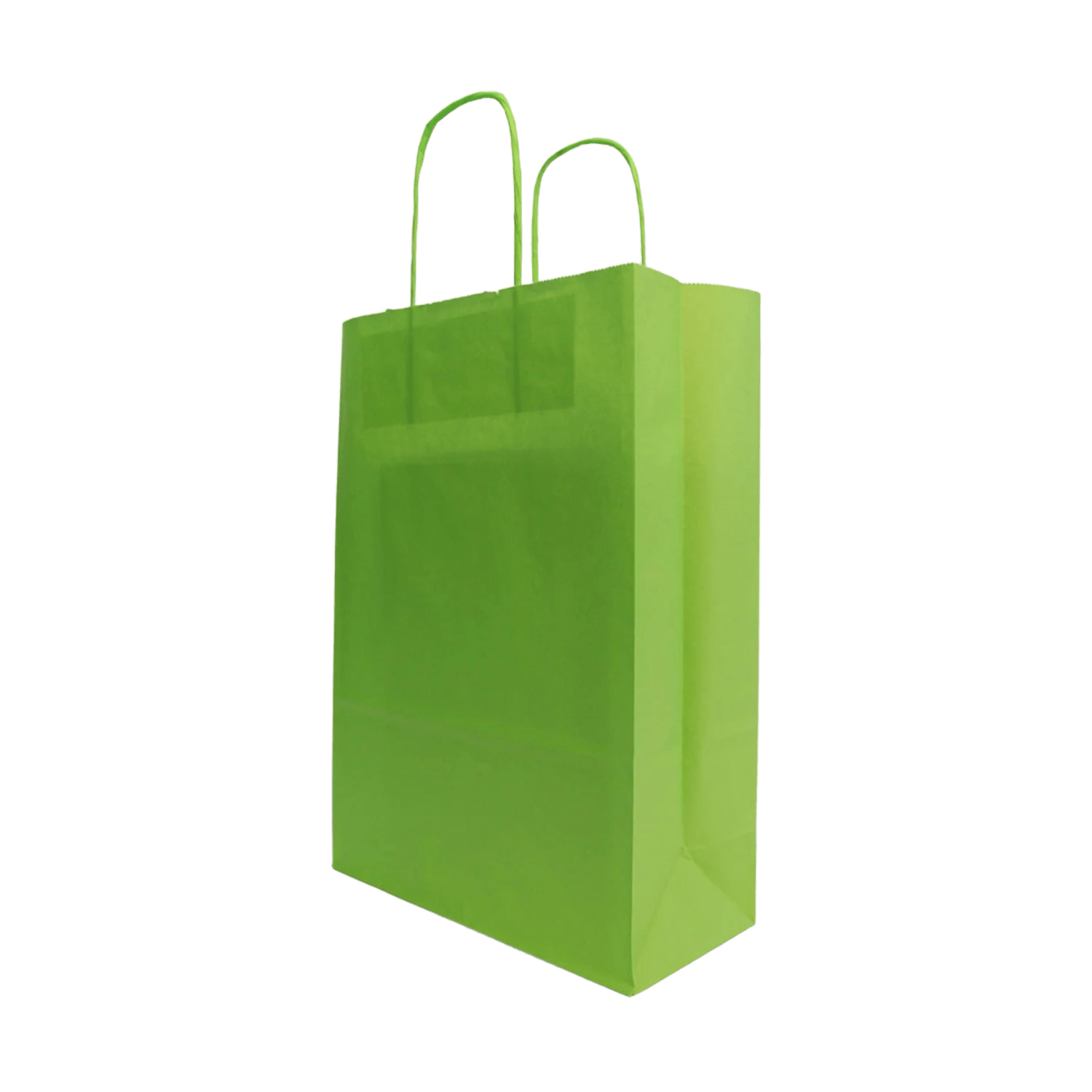 Papirnate vrećice s pletenom ručkom - ZELENA- 220x100x310mm